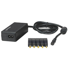 Cargador Universal Manhattan Auto Ajustable de Poder Mini Universal para Laptops y Notebooks de 40W