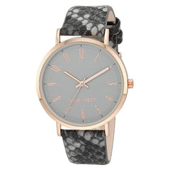 Nine West - Reloj de pulsera con Imitacion de Piel de Serpiente - para mujer