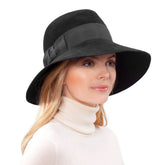 Sombrero Genuino de Diseñador Eric Javits NY - Tiffany - Color negro.