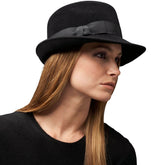 Sombrero Genuino de Diseñador Eric Javits NY - Velour Classic - Color negro.