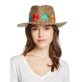 Sombrero Genuino de Diseñador Eric Javits NY - Zanzibar - Color Café Mix.