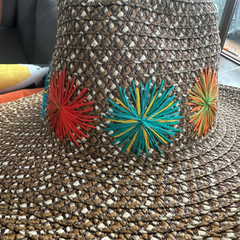 Sombrero Genuino de Diseñador Eric Javits NY - Zanzibar - Color Café Mix.