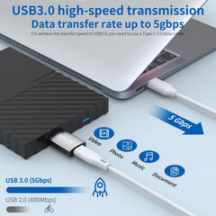 Adaptador USB C a Micro B USB 3.0 (paquete de 2) USB Tipo C Hembra a Micro B 3.0 Macho de Conversión de Carga Marca QianLink