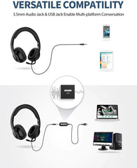 Audífonos / Auriculares Mpow USB con Micrófono - Headphones MPOW, Audio Wired. Sonido Estéreo Surround.