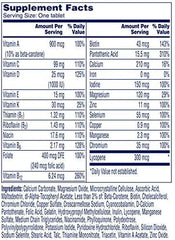ONE A DAY Suplemento multivitamínico para hombre con vitamina A, vitamina C, vitamina D, vitamina E y zinc para apoyo a la salud inmunológica, B12, calcio y más, presentación bote de 200 unidades.