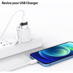 DteeDck - Adaptador USB C hembra a USB macho, paquete de 2
