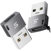 Stouchi - Adaptador USB C a USB 2.0. Adaptador USB C hembra a USB macho (paquete de 2).