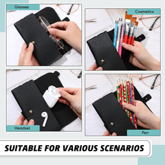 Paquete de 2 fundas para lentes, estuche suave para lentes de sol, bolsa portátil de piel sintética para mujeres y hombres. Estuche para gafas.