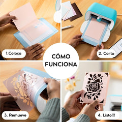 Set de tapetes de alfombrilla cricut para tarjetas CRICUT JOY. Color Celeste. Light Grip.