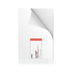 Hojas para Sublimación de tinta marca EPSON, tamaño carta: 8.5" x 11". Paquete de 10 hojas de papel de transferencia multiusos. Hojas para sublimar.