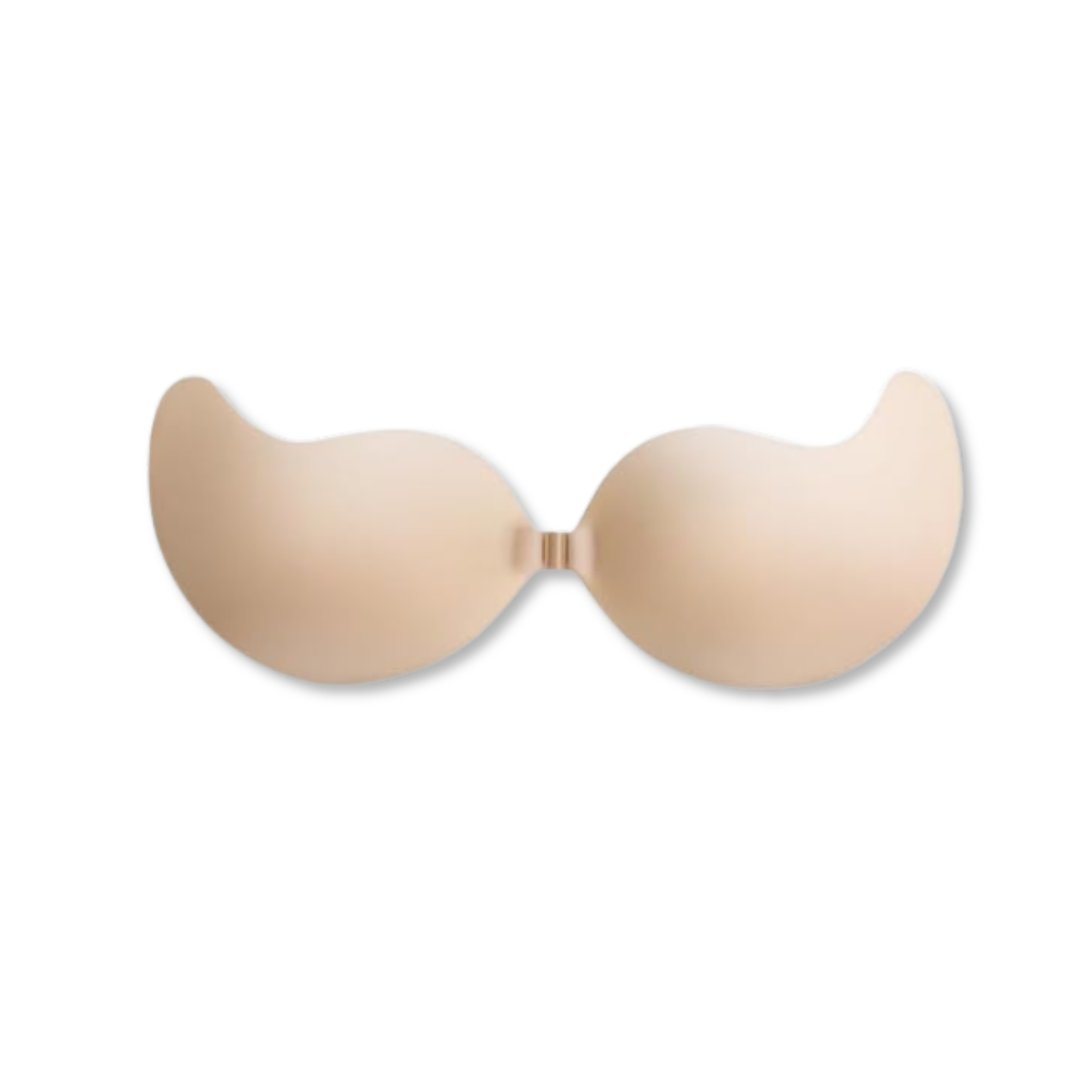 Sujetador adhesivo sin tirantes y sin espalda - Sujetador adhesivo invisible para mujeres con cubierta. Invisible Bra.