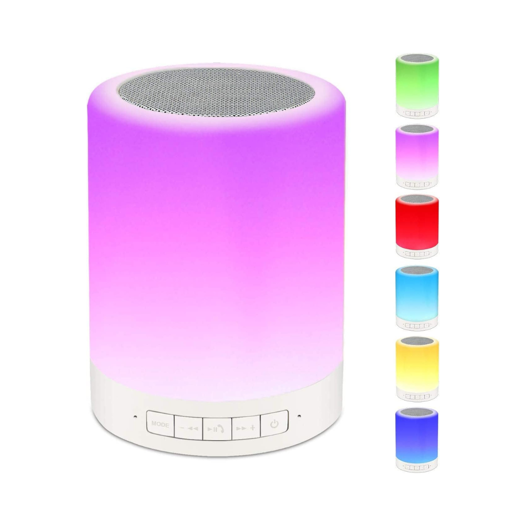 RAGZAN Luz nocturna Altavoz Bluetooth Inalámbrico Portátil
