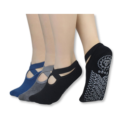 Calcetines antideslizantes de yoga y pilates para mujer, calcetines antideslizantes para pilates, barras, yoga, fitness y más.