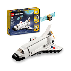 LEGO Creator 311334 Juguete de bloques de construcción 3 en 1 para niños: transbordador espacial, astronauta o nave espacial, recomendado para niños a partir de 6 años.