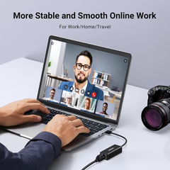 Adaptador USB a Ethernet UGREEN, adaptador de red de 10/100 Mbps, con chip Ax88772D, adaptador LAN RJ45 con cable para portátil, compatible con Nintendo Switch, MacBook, Chromebook, Windows, macOS y Linux (no compatible con Wii).