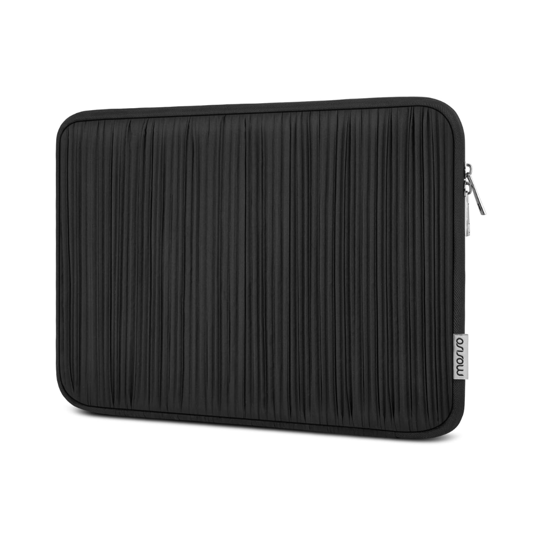 MOSISO Funda para laptop de 13 a 13.3 pulgadas, funda para laptop compatible con MacBook Air 13 13.6 M3 M2 M1/Pro 13/Pro 14, HP Dell ASUS Lenovo, bolsa de transporte de líneas artísticas verticales.