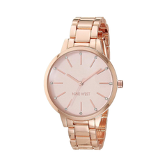 Nine West Reloj de pulsera con esfera floral para mujer