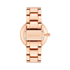 Nine West Reloj de pulsera con esfera floral para mujer