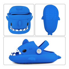 Chanclas de tiburón para niños. Sandalias sin cordones para niños y niñas. Pantuflas de playa para niños pequeños. Chanclas para playa, piscina y ducha.