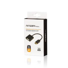 Adaptador De Cable DisplayPort a DVI-I, marca Argom Tech. Adaptador de cable. Adaptador de Video.