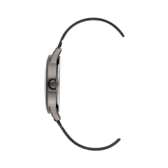 Nine West - Reloj De Pulsera Para Mujer Color Titanio Con Flores