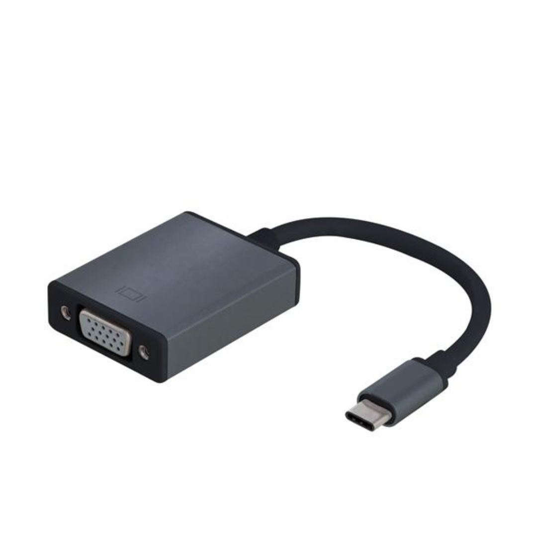 Adaptador con Conector de Cable Tipo C a VGA Hembra, marca Argom Tech. Adaptador de Video.