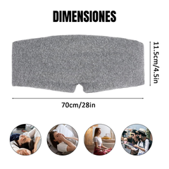 Máscara para dormir de algodón, cómoda máscara de ojos con bloqueo de luz, ajustable.