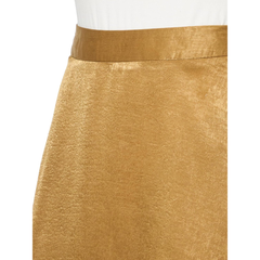 Forever 21 Minifalda de satén para mujer. Mini falda colo dorado. Minifalda para fiestas. Talla S. FOREVER TWENTY ONE.