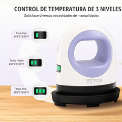 VEVOR Mini prensa de calor, pequeña prensa de calor, 3 ajustes de calor y apagado automático, máquina de transferencia de calor portátil, máquina de sublimación para camisetas, sombreros y más.