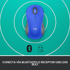 Mouse marca Logitech, modelo Signature M550 L, Mouse Inalámbrico De Tamaño Completo.