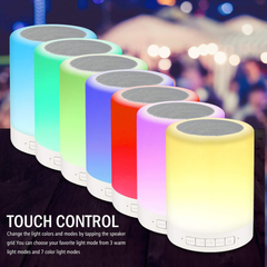 RAGZAN Luz nocturna Altavoz Bluetooth Inalámbrico Portátil