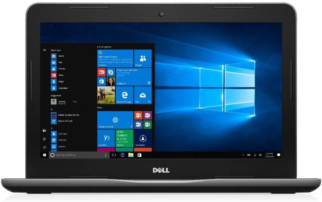 Dell Latitude 3380, pantalla HD de 13.3 pulgadas, Intel Core i3-6006U, DDR4 de 4 GB, unidad de estado sólido de 128 GB, cámara web, Windows 10 Pro (RENOVADA)