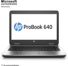 HP ProBook - Laptop 640 G2, pantalla HD de 14 pulgadas, Intel Core i5-6300U hasta 3.0 GHz, 8 GB de RAM, 256 GB NVMe SSD, puerto de pantalla, Wi-Fi, Bluetooth, Windows 10 Pro (RENOVADA)