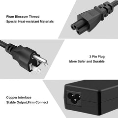 Cargador de 45 W para laptop Dell compatible con Inspiron 11/13/14/15/17 3000 5000 7000 Series (3583 3593 5570) Latitude E5450 XPS 13-45 W AC 2 en 1 Cable de alimentación adaptador de computadora (4.5 x 3.0) Conector mm /9.5 V 2.31 A