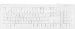 Macally - Teclado con cable USB (MKEYE) para MAC y PC – Blanco.