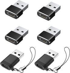 Paquete de 6 adaptadores USB C hembra a USB macho 3.0