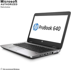 HP ProBook - Laptop 640 G2, pantalla HD de 14 pulgadas, Intel Core i5-6300U hasta 3.0 GHz, 8 GB de RAM, 256 GB NVMe SSD, puerto de pantalla, Wi-Fi, Bluetooth, Windows 10 Pro (RENOVADA)