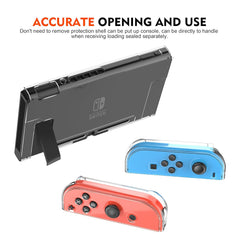 ZIIDII Funda protectora rígida transparente para consola Nintendo Switch