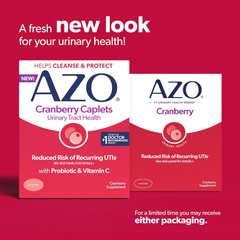 Suplemento para la salud del tracto urinario de arándano AZO, 1 porción = 1 vaso de jugo de arándano, pastillas de arándano sin azúcar. Suplemento de Píldoras Cranberry Para La Salud del Tracto Urinario.