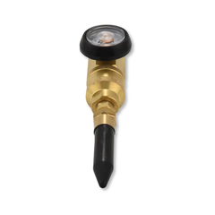 Inflador con manómetro Western Enterprises 312-R125G. Válvula con regulador para cilindro de gas helio. Marca Western.
