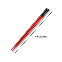 Juego de palillos chinos de madera de bambú para regalo, diseño multicolor. Chopsticks.