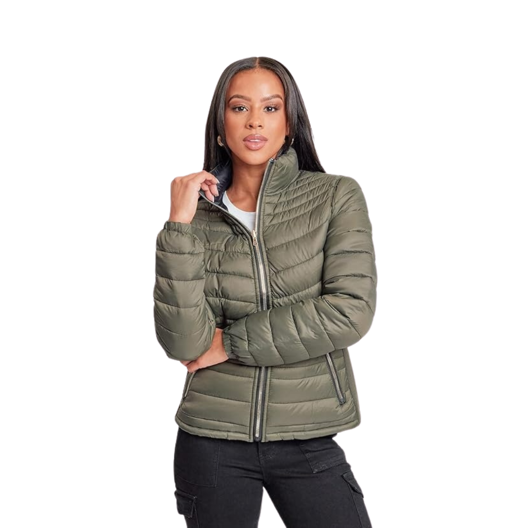 Chaqueta Acolchada Reversible De Invierno Para Mujer Marca YMI Jeans - Talla L