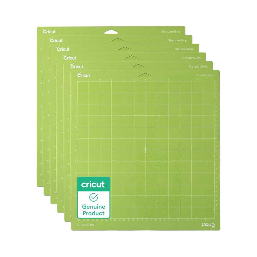 Tapete de corte marca Cricut Original - StandardGrip - Tapete verde (1 unidad, 12 x 12 pulgadas), para Explore & Maker