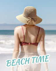 Sombrero de sol para mujer, marca FURTALK. Sombrero de fibra. Sombrero de playa con protección UPF UV. Sombrero plegable para viajes de verano.