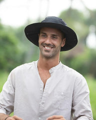 Sombreros de sol para mujeres y hombres, sombrero Unisex marca FURTALK, con protección UV, sombrero de verano de ala ancha, plegable, UPF50, sombrero tipo vaquero, para senderismo, pesca, piscina o playa. Sombrero tipo pescador. Color negro.