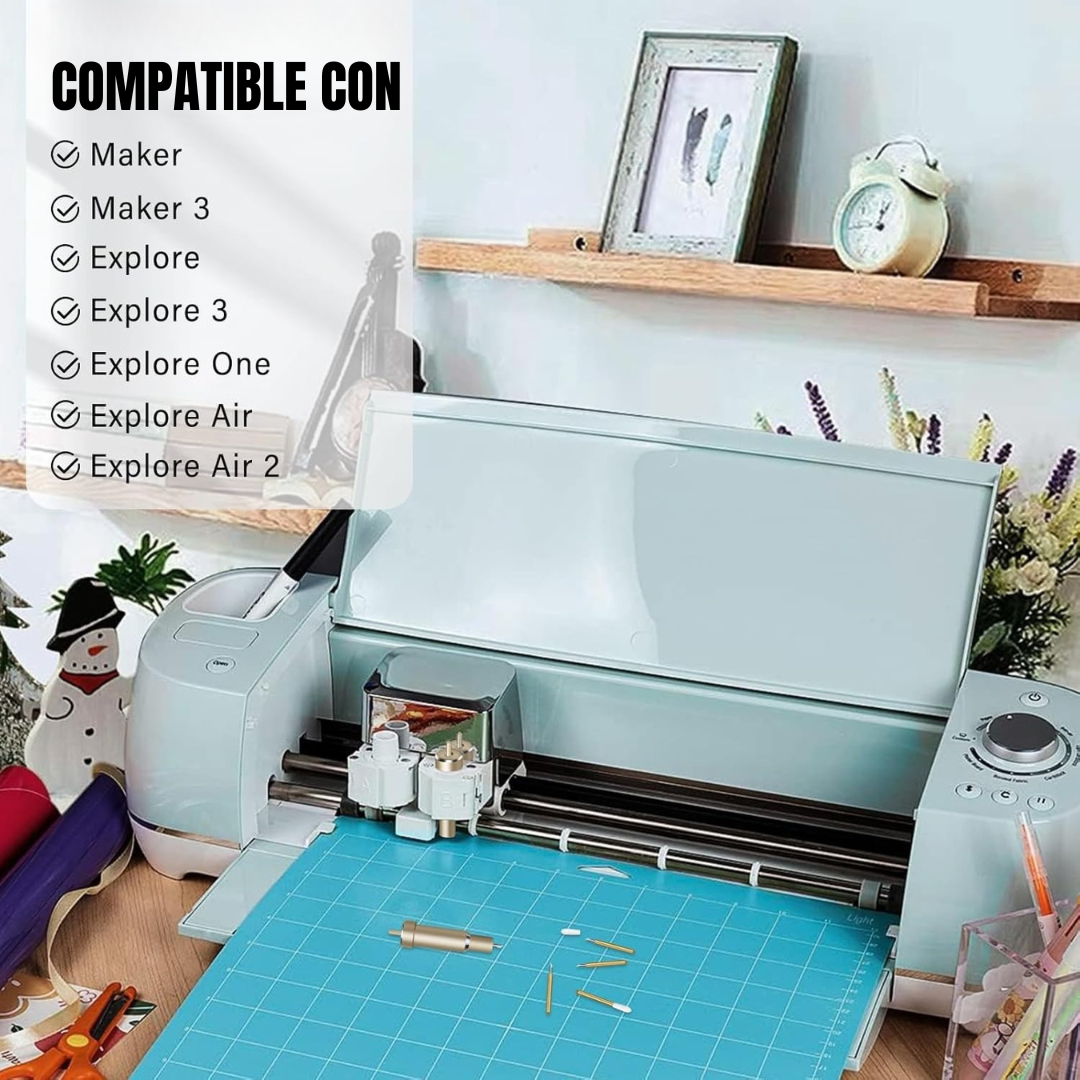 Repuestos de cuchilla de punta fina de alta calidad, compatible con Cricut Maker 3/Maker/Explore 3/Air 2/Air/One, incluye 3 cuchilla de punta fina.