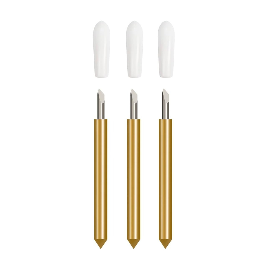 Repuestos de cuchilla de punta fina de alta calidad, compatible con Cricut Maker 3/Maker/Explore 3/Air 2/Air/One, incluye 3 cuchilla de punta fina.