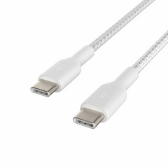 Cable de carga USB tipo C, cable de carga rápida, cable trenzado USB A a USB C, cable de nylon reforzado. (trenzado), de un metro de largo.