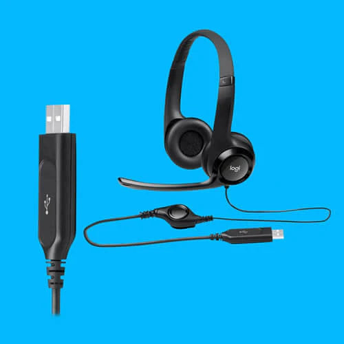 Audifonos / Auriculares USB H390 ClearChat Comfort de Logitech