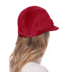 Sombrero Genuino de Diseñador Eric Javits NY - Cap Dhiver - Color Rojo.